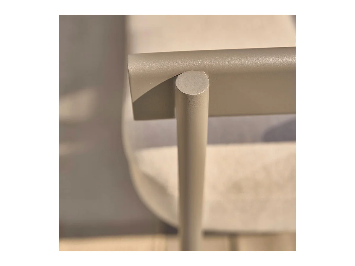 Salon de jardin bas en aluminium