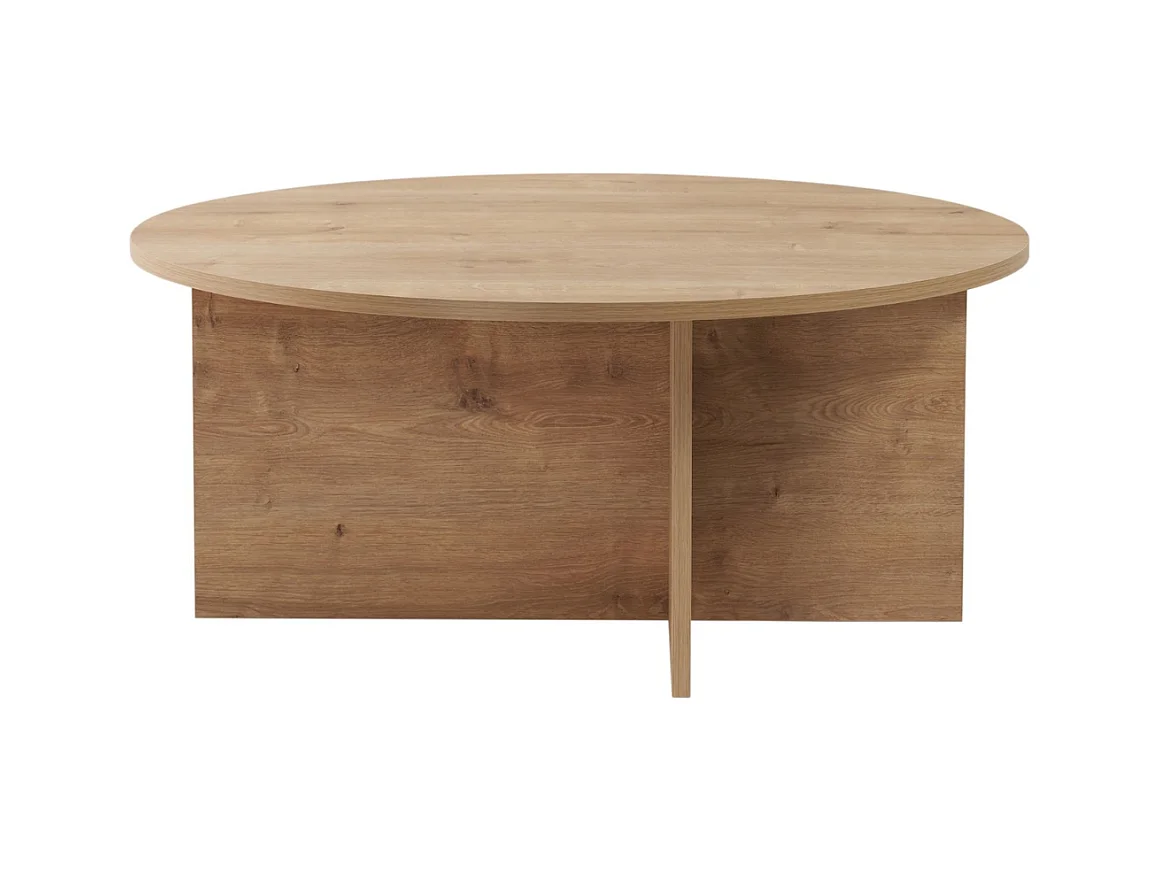Tavolino con piano arrotondato L90 cm - SOLEIL