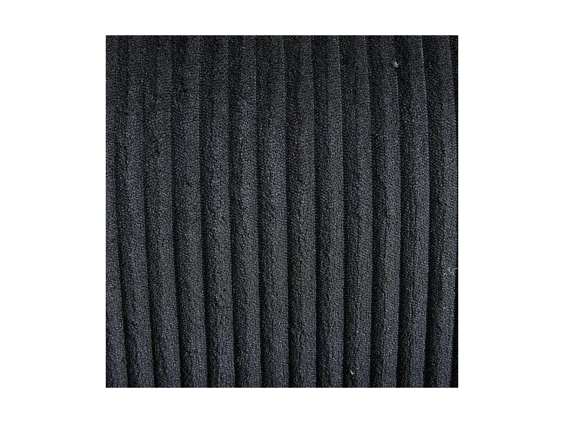 Canapé d'angle panoramique en velours - 4 places - avec LED RGB et Port USB+Type-C - 265x135x88cm - Noir