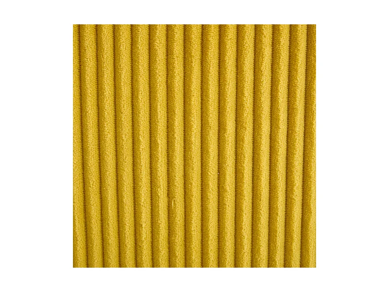 Canapé d'angle panoramique en velours - 4 places - avec LED RGB et Port USB+Type-C - 265x135x88cm - Jaune