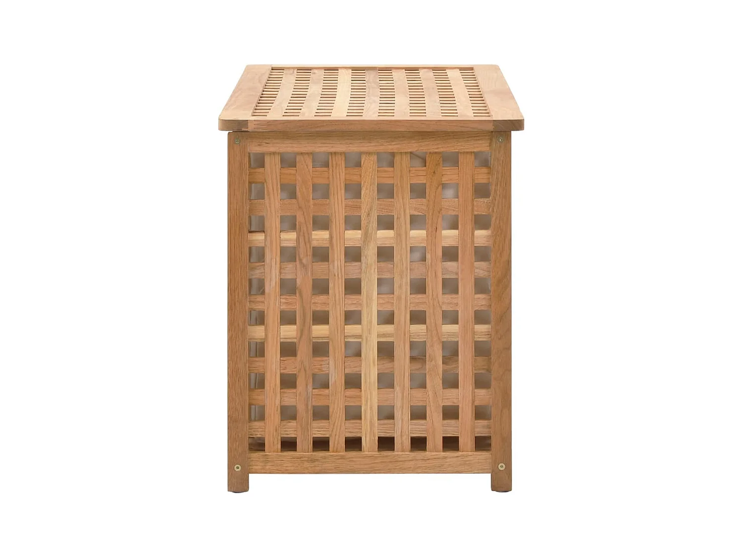 Coffre de blanchisserie 77,5x37,5x46,5 cm Bois massif de noyer