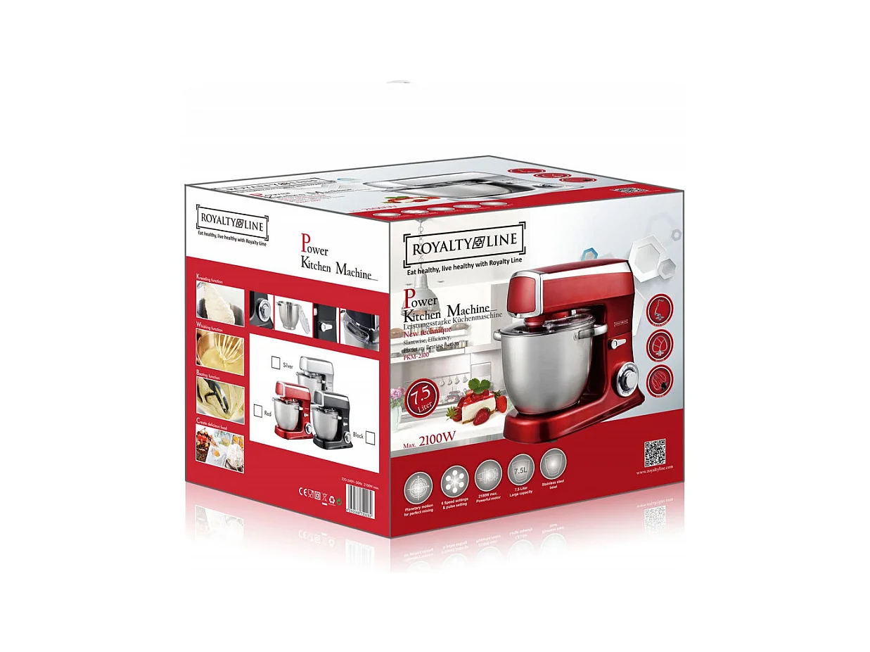 Robot de cuisine Royalty Line PKM-1900.7 1900 watts max - Rouge