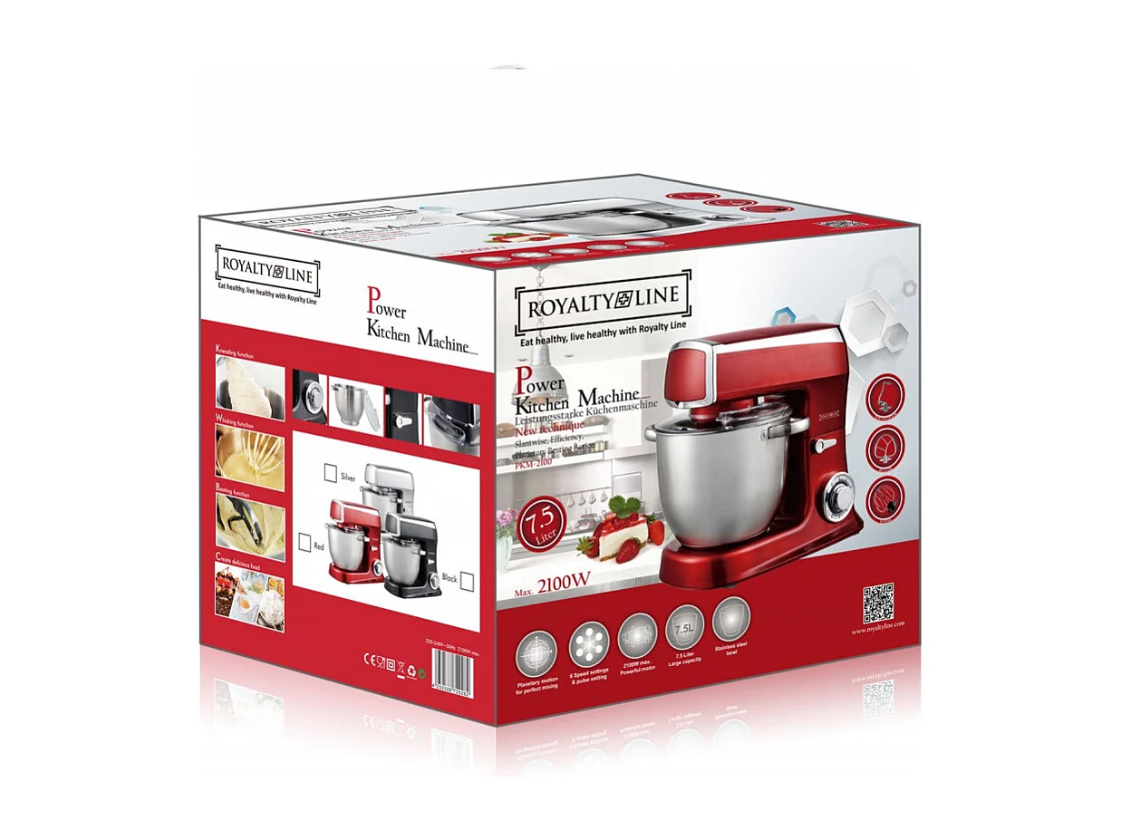 Robot de cuisine Royalty Line PKM-1900.7 1900 watts max - Rouge