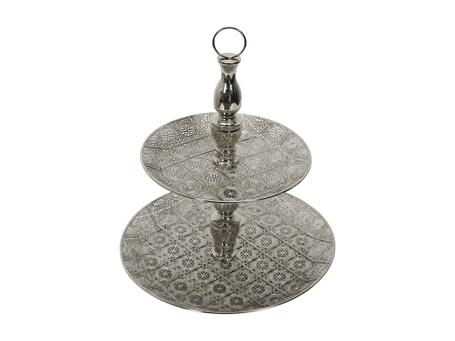 Plateau Décoratif Double Ø49cm en Métal - AUGUST