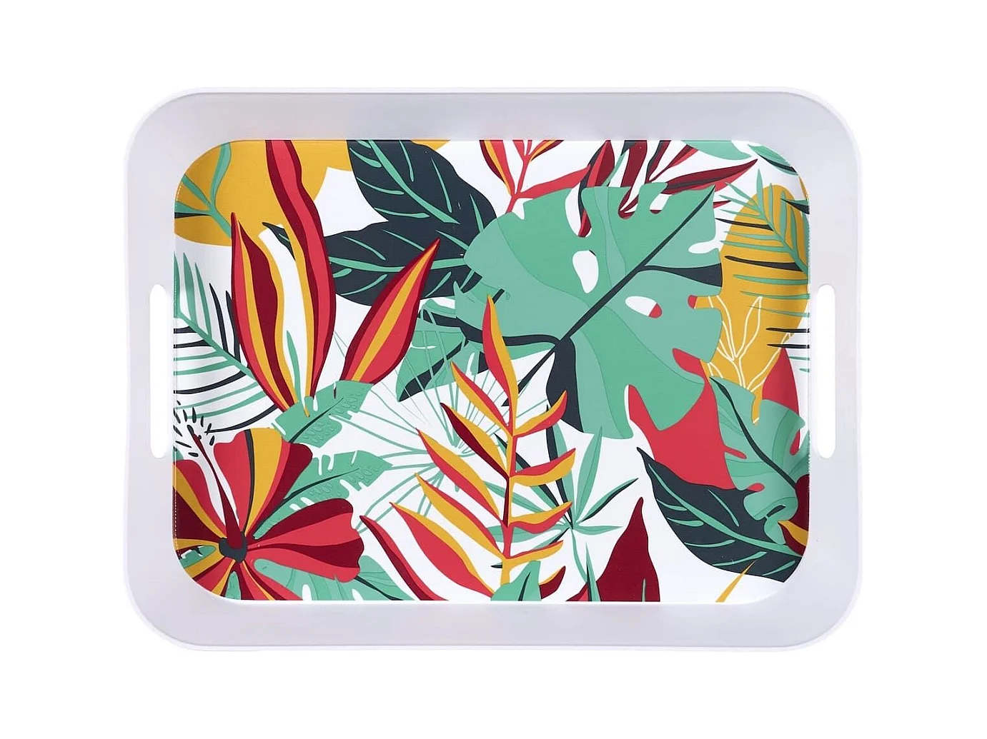 Plateau en plastique paradis exotique (41x32cm) - ANTILLES