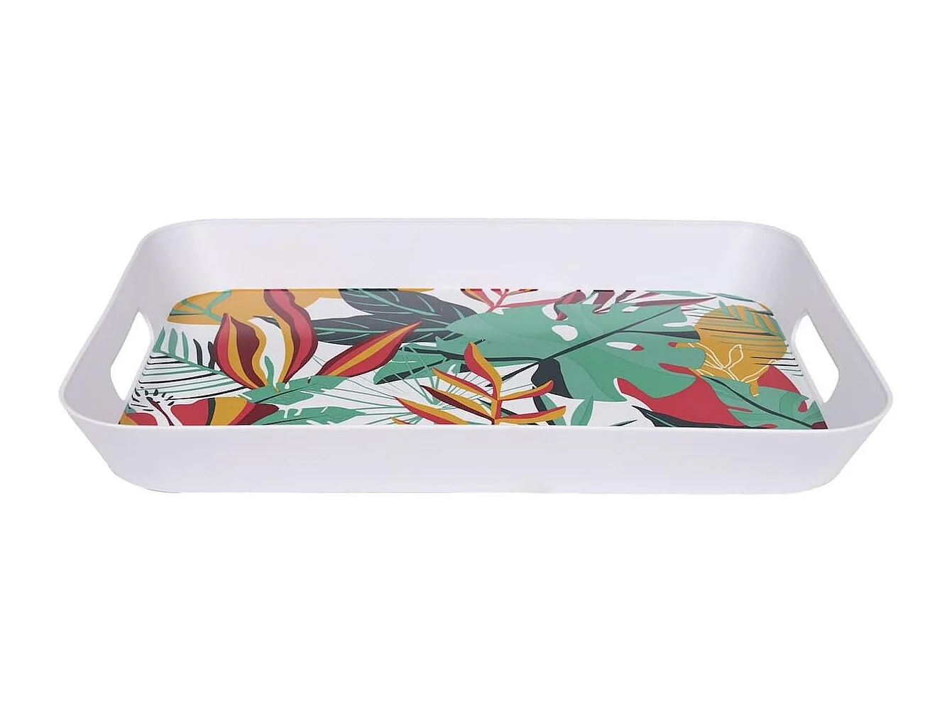 Plateau en plastique paradis exotique (41x32cm) - ANTILLES