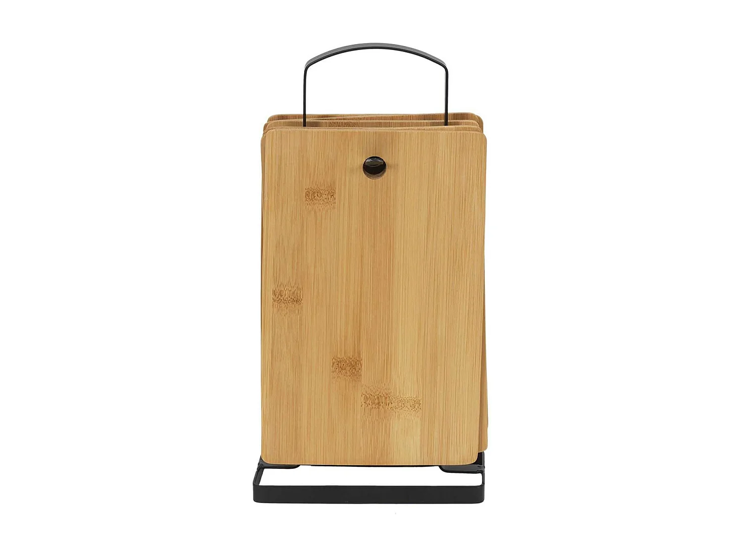 Lot de 6 Planches à Découper avec Support Métal Noir - BODIE