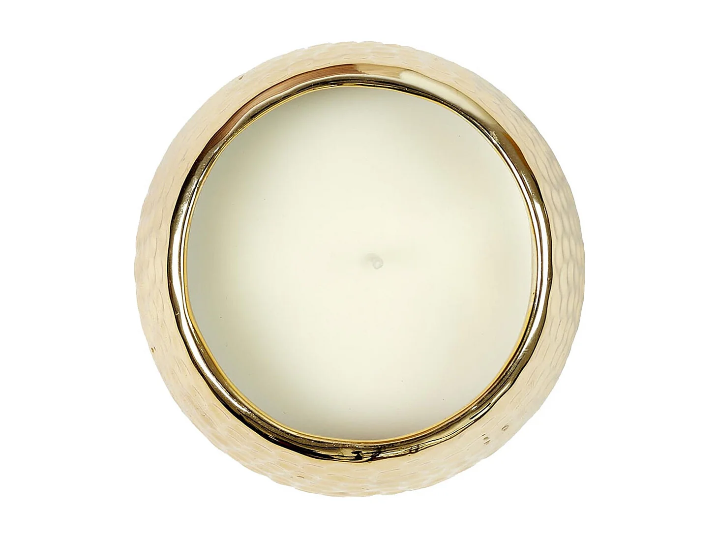 Bougie Parfumée Métal Doré Martelé Senteur Musc Blanc - MOPA