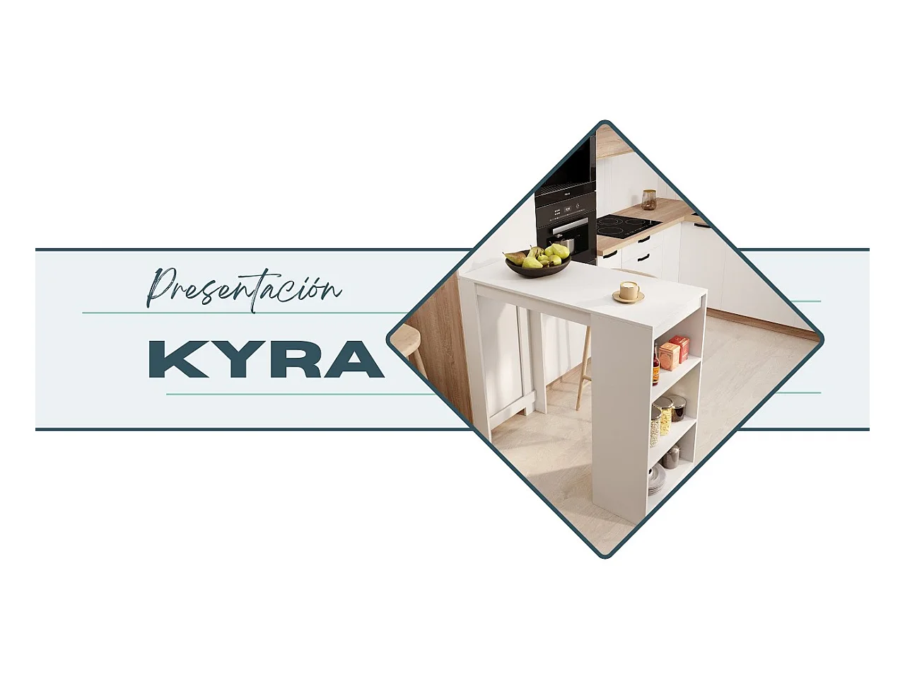 Table haute pour Cuisine Salle à manger en Noir et Sonoma 110x50x103cm Kyra