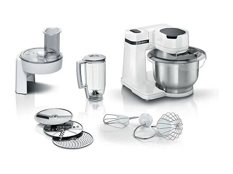 Robot patissier compact et multifonction KITCHEN MACHINE BOSCH Serie 2 - 700W - 3,8L - Blanc