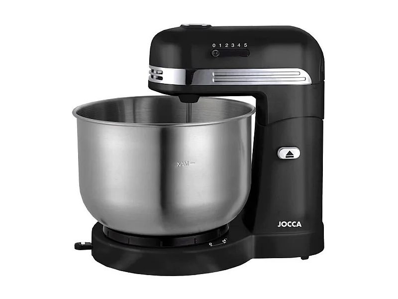 Robot pétrin - JOCCA - Bol en acier inoxydable 3,5 L - 5 vitesses - Noir et gris