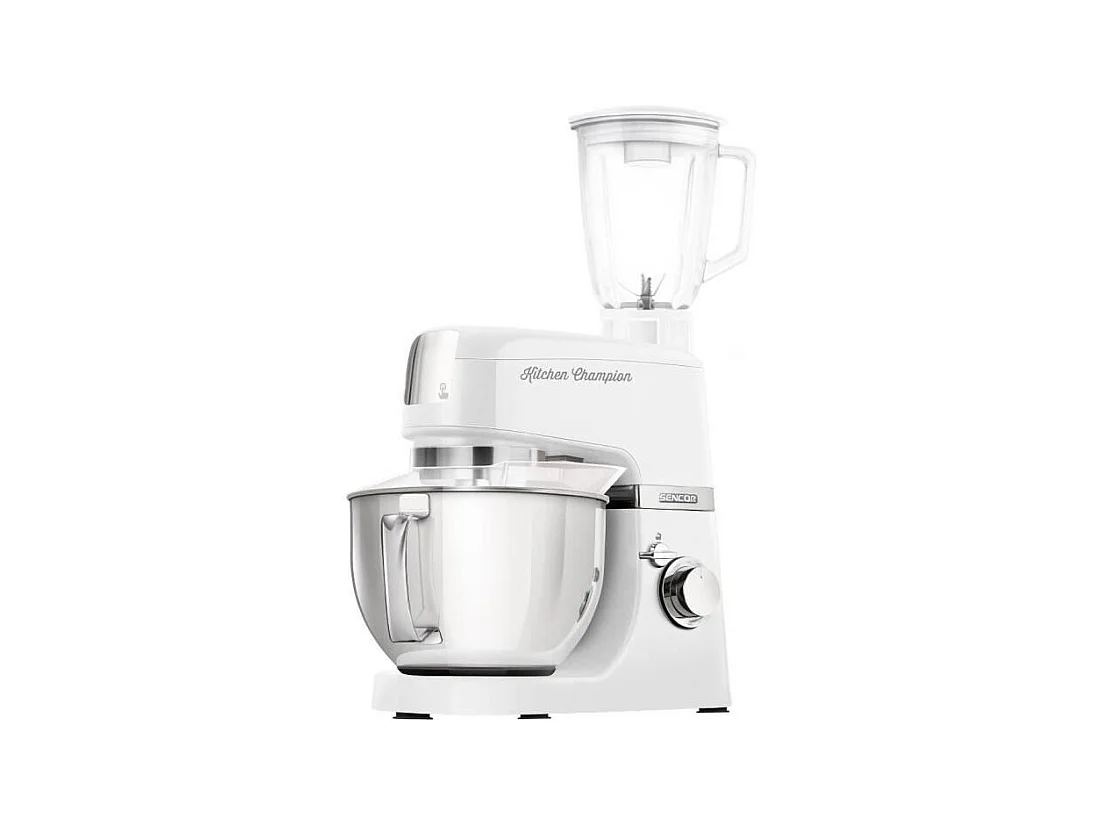 Robot pâtissier Sencor Kitchen Champion STM 6350WH - 1000 Watt - Blanc - 8 présélections - Bol 4.5L