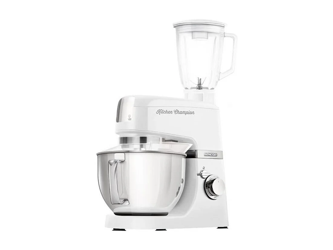 Robot pâtissier Sencor Kitchen Champion STM 6350WH - 1000 Watt - Blanc - 8 présélections - Bol 4.5L