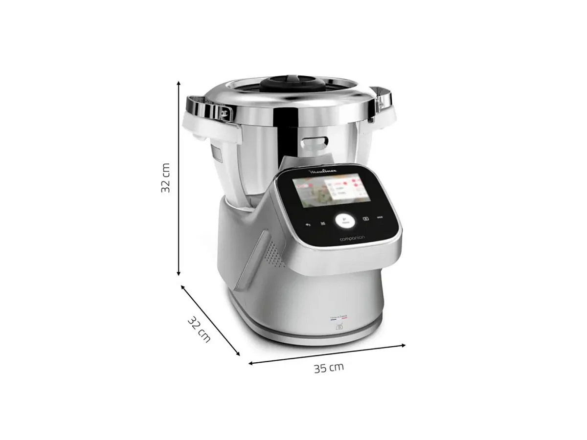 Robot de cocina multifunción Moulinex i Companion Touch Pro HF93EC 1550 W Plata