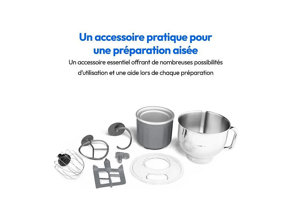 Robot pâtissier - MEDION - MD18420 - 1200 W - 5 L - 8 vitesses - Bol a glace - Noir