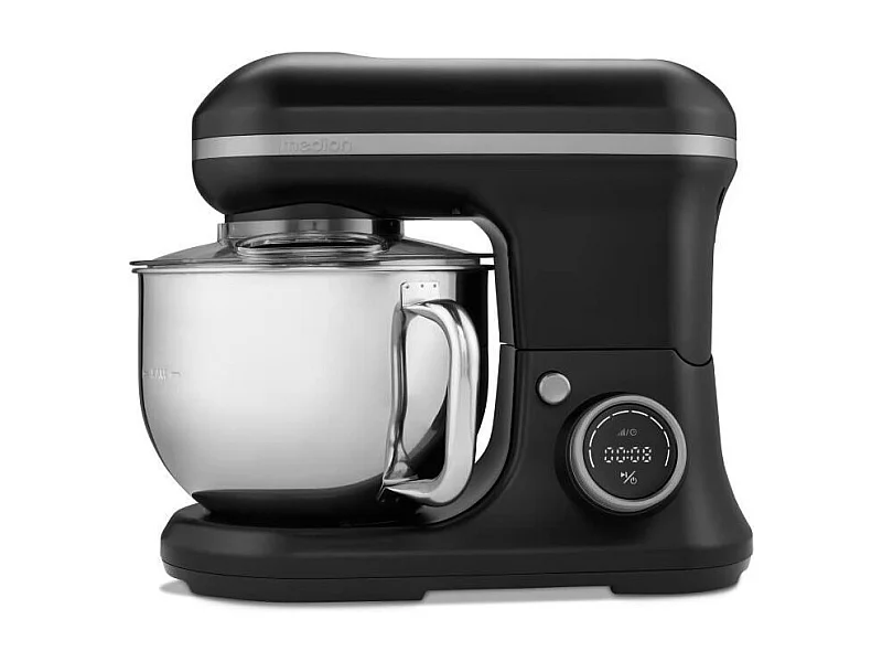 Robot pâtissier - MEDION - MD18420 - 1200 W - 5 L - 8 vitesses - Bol a glace - Noir