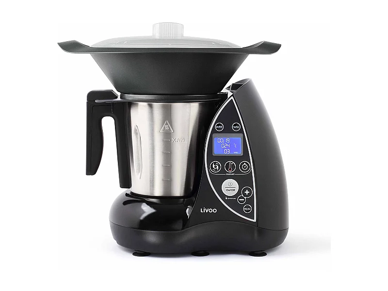 Livoo Robot culinaire chauffant 3l 1500w noir - dop142n