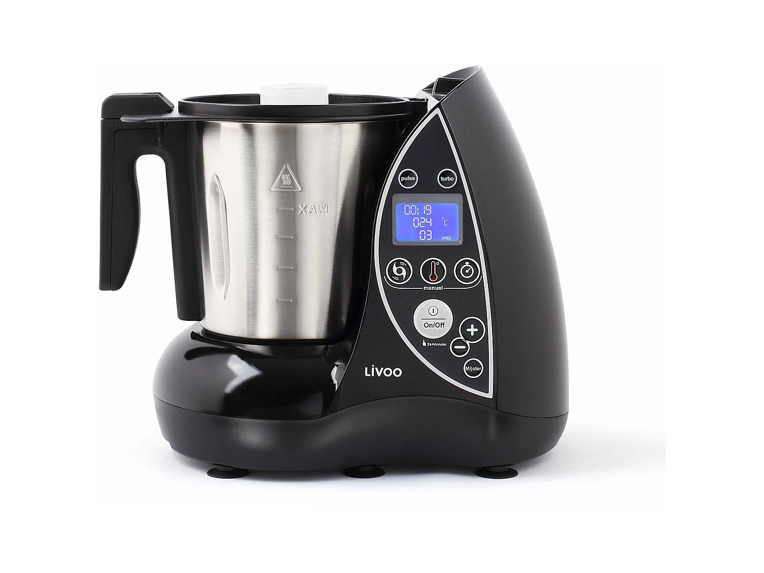 Livoo Robot culinaire chauffant 3l 1500w noir - dop142n