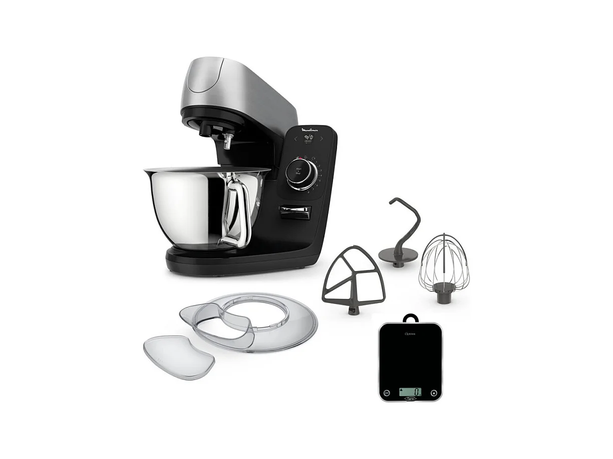 Robot pâtissier Moulinex Coach YY5172FG 1200 W Noir et Silver
