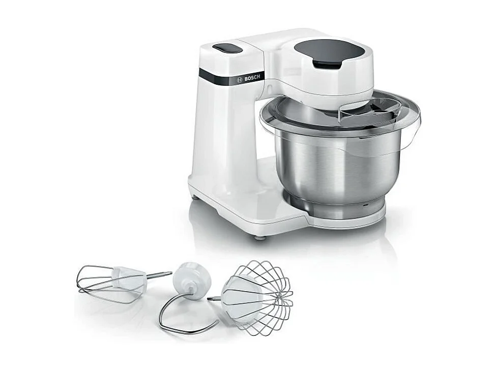 Robot pâtissier - BOSCH - MUMS2EW00E Serie 2 - 700 W - 4 vitesses - Blanc