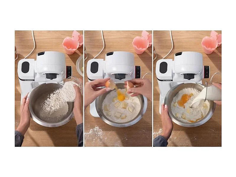 Robot pâtissier - BOSCH - MUMS2EW00E Serie 2 - 700 W - 4 vitesses - Blanc
