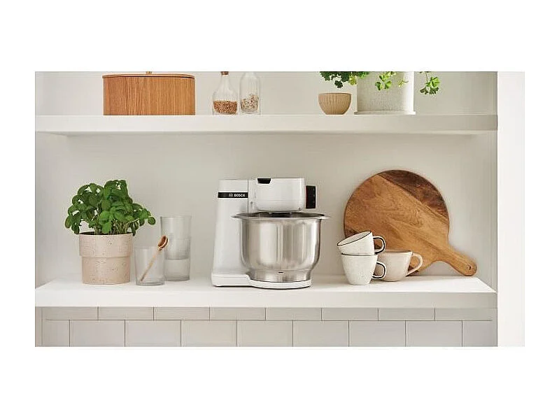 Robot pâtissier - BOSCH - MUMS2EW00E Serie 2 - 700 W - 4 vitesses - Blanc