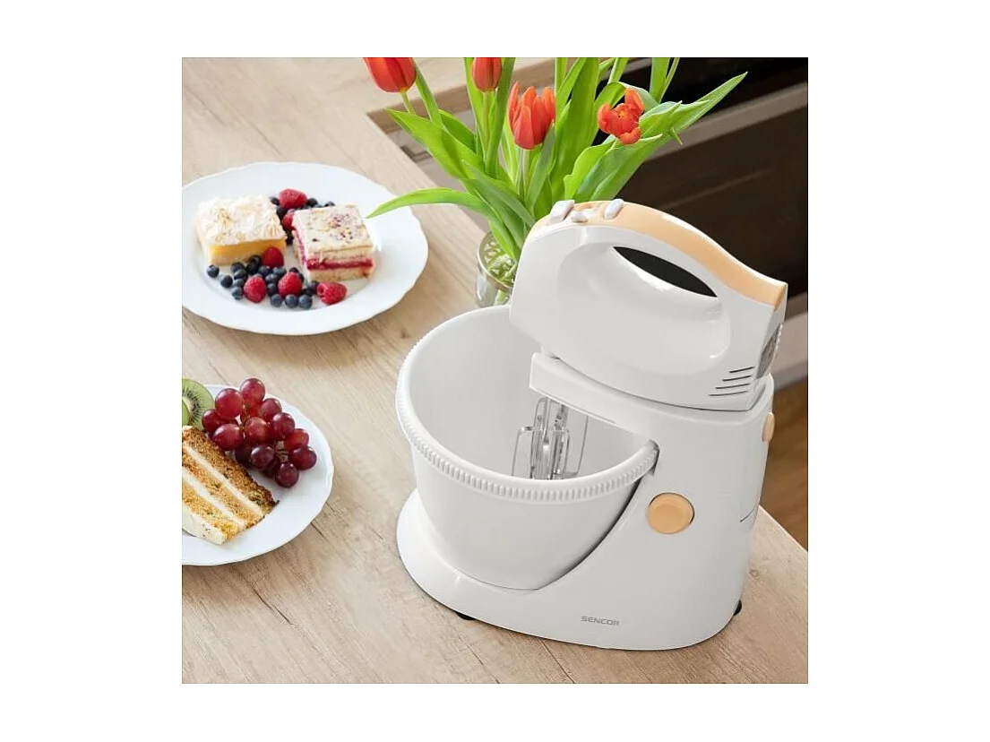 Batteur a main avec bol rotatif - SENCOR - SHM 5330-EUE3 - 500 W - Blanc