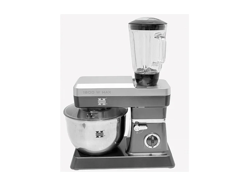 Herzberg HG-5065 Robot petrin 1800 W max 6.5L Argent