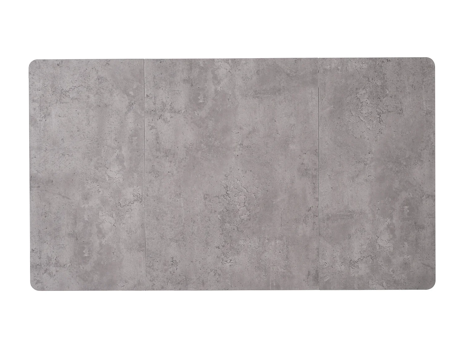 Set van 140x80 cm tafel en 4 beige fluwelen stoelen - zwarte metalen tafelpoten - grijs MDF blad