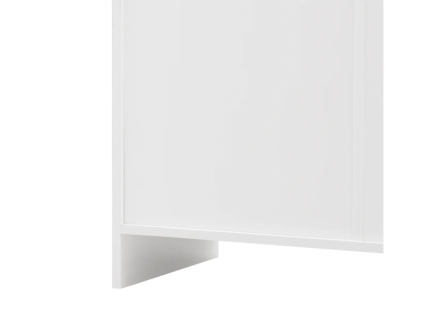 Buffet 160x37x75 cm, 4 portes et 3 tiroirs, étagères réglables, MDF, blanc