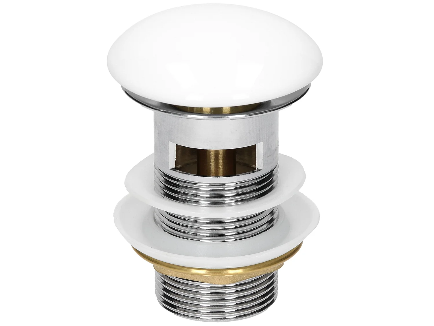 Vasque en céramique blanc avec bonde de vidage pour salle de bain 605x465x160 mm