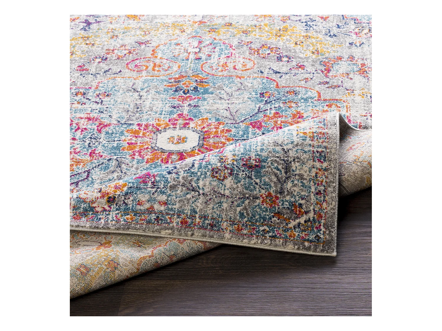 Tapis Vintage Oriental - Multicolore/Gris - 120x170cm - LOU