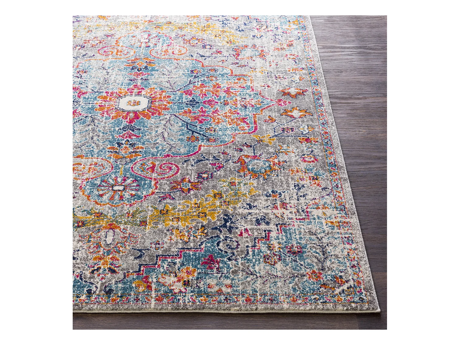 Tapis Vintage Oriental - Multicolore/Gris - 120x170cm - LOU