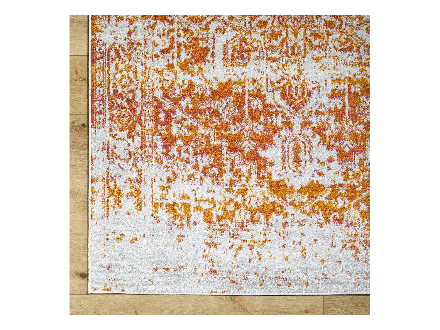Vintage Oosters Tapijt - Oranje/Wit - 160x220cm - JULIETTE