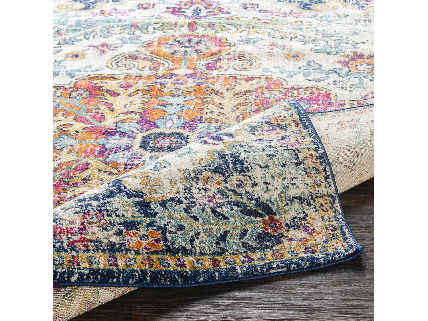 Vintage Oosters Tapijt - Meerkleurig/Oranje - 120x170cm - LOU