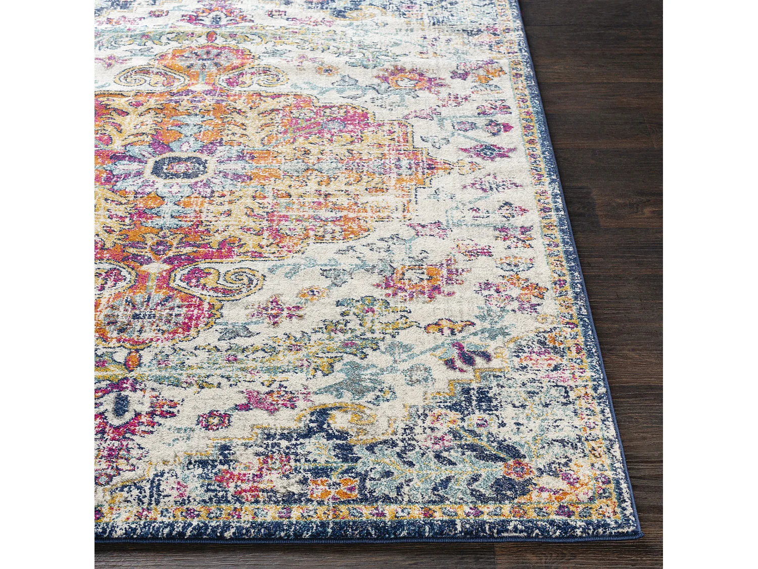 Vintage Oosters Tapijt - Meerkleurig/Oranje - 120x170cm - LOU