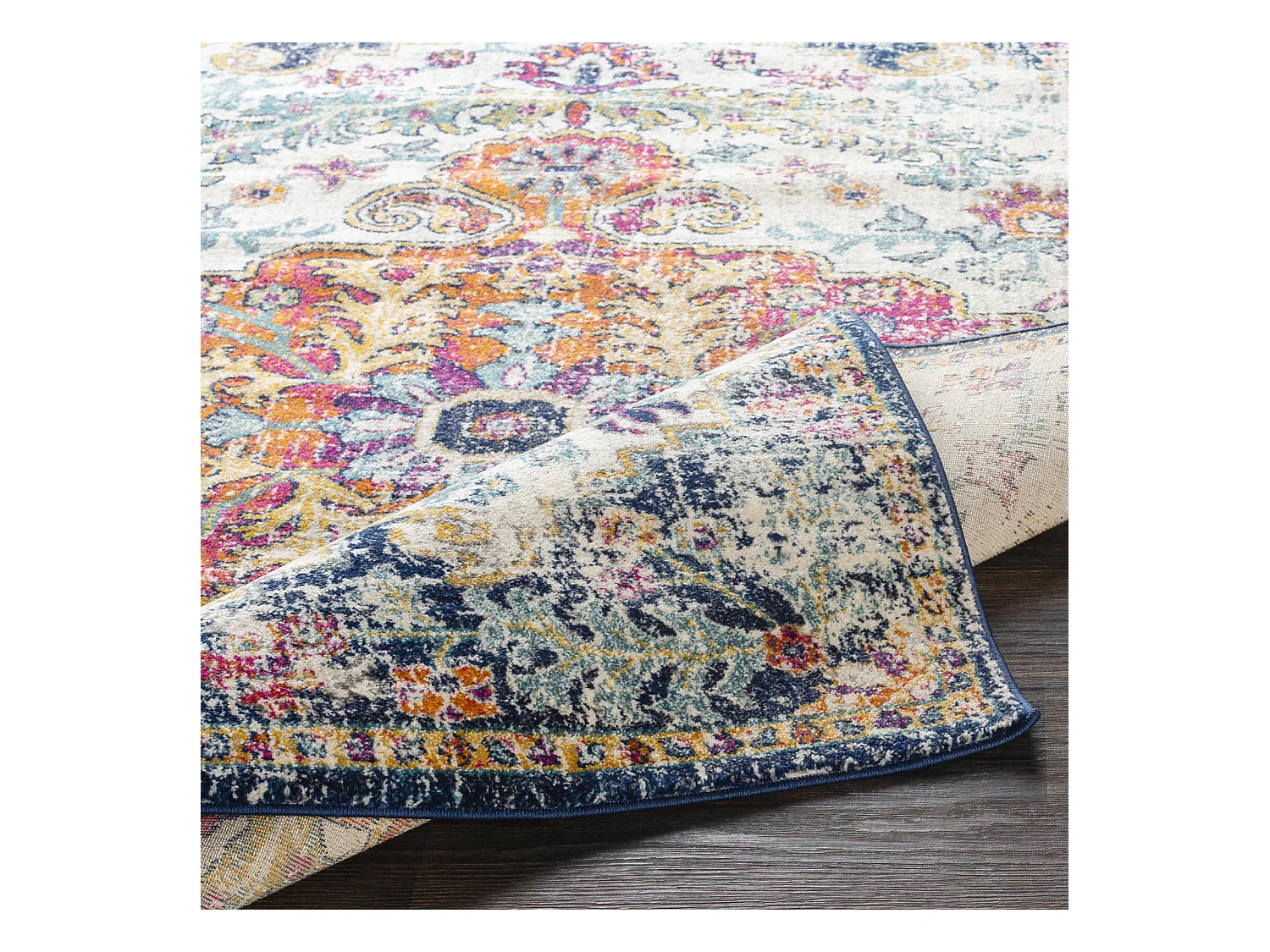 Vintage Oosters Tapijt - Meerkleurig/Oranje - 160x220cm - LOU