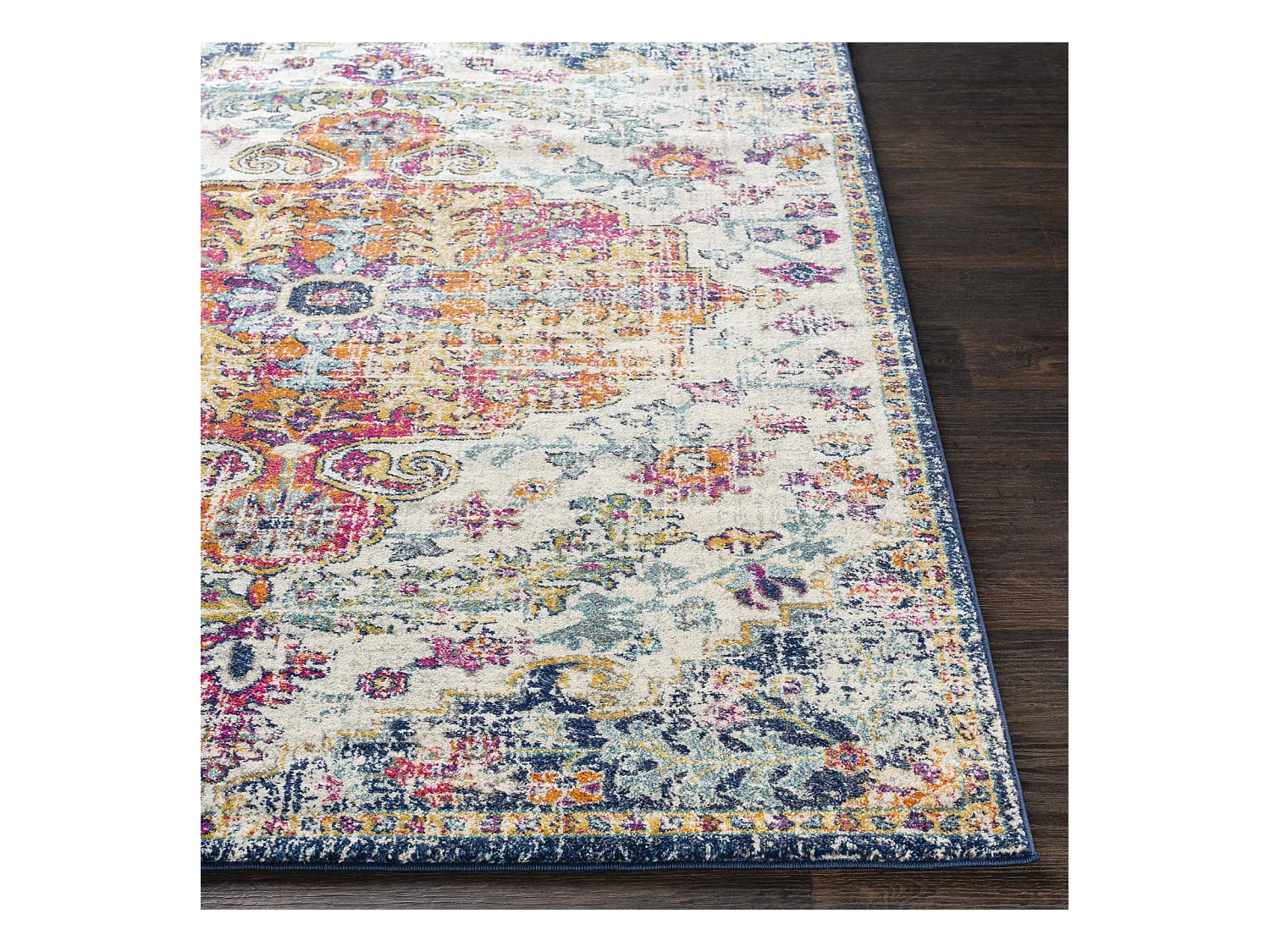 Vintage Oosters Tapijt - Meerkleurig/Oranje - 160x220cm - LOU