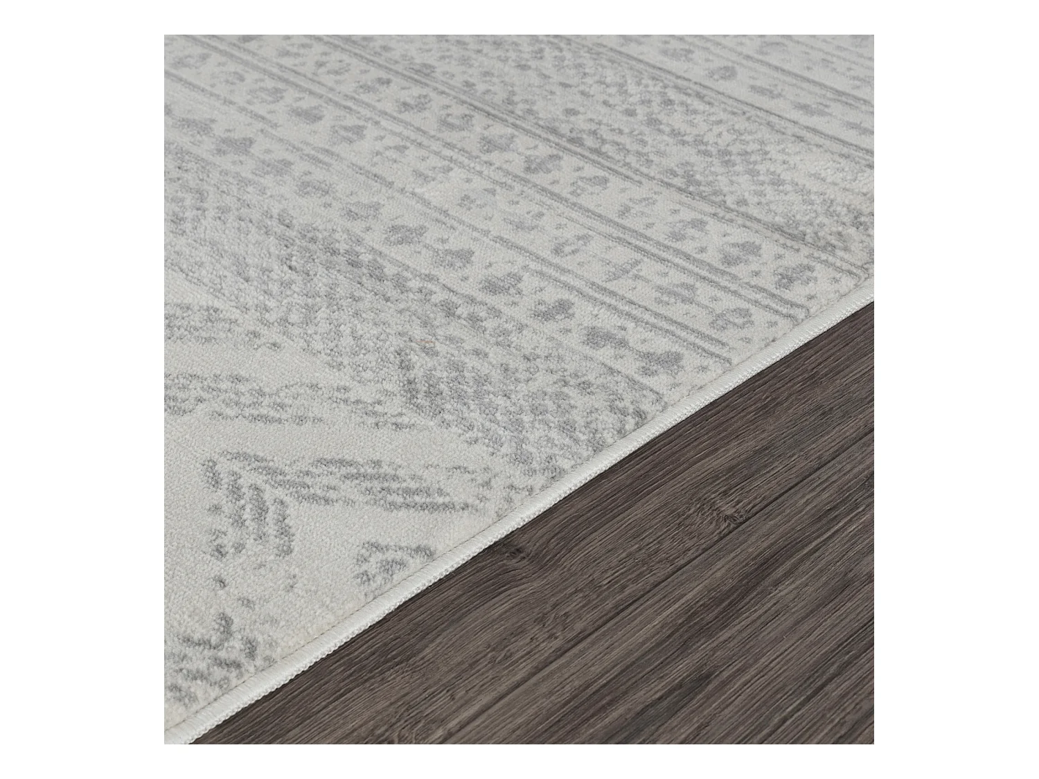 Tapis Scandinave Bohème - Gris - 200x275cm - LOUNA