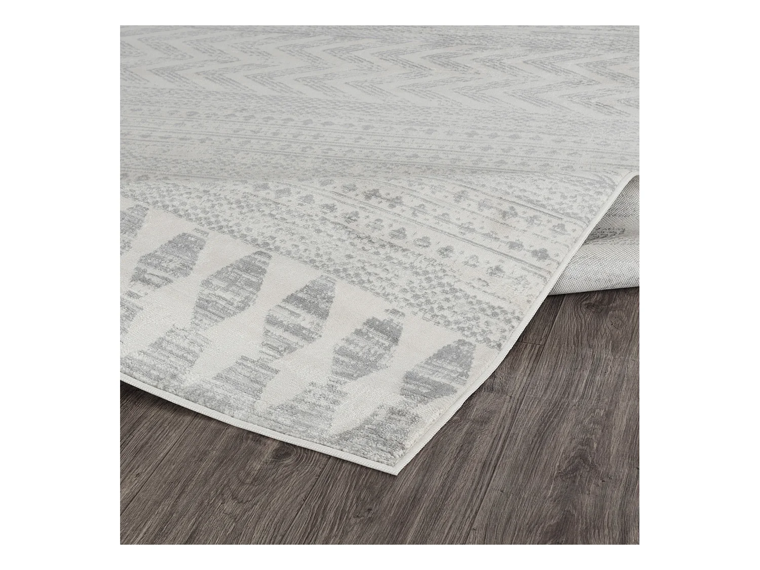 Tapis Scandinave Bohème - Gris - 200x275cm - LOUNA