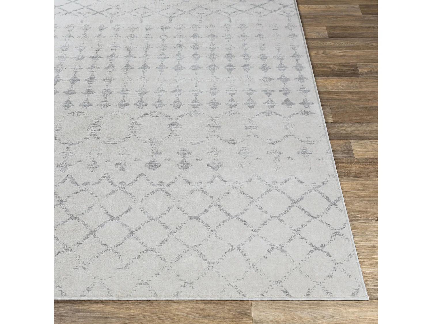 Tapis Berbère Ethnique - Blanc/Gris - 160x215cm - SOFIA