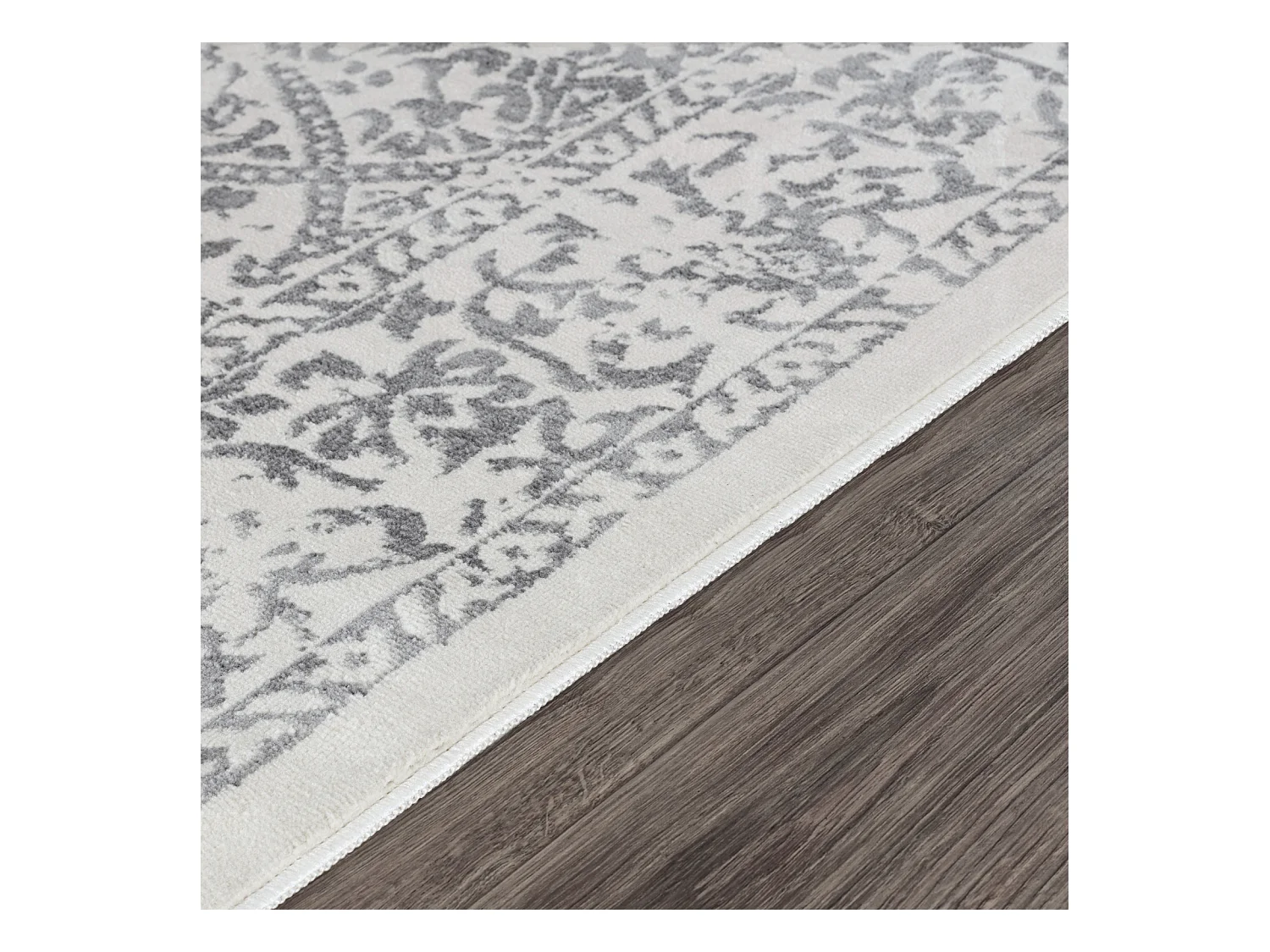 Tapis Vintage Oriental - Blanc/Gris - 160x215cm - MARGAUX