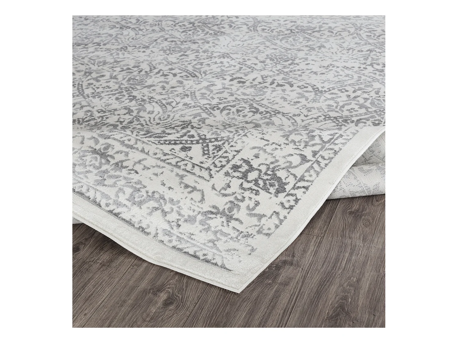 Tapis Vintage Oriental - Blanc/Gris - 160x215cm - MARGAUX