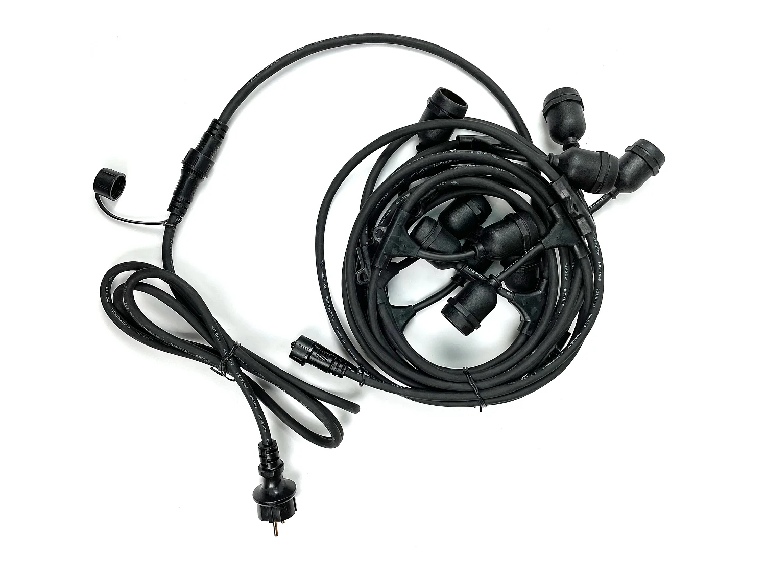 Guirlande lumineuse guinguette emboîtable - 10 ampoules ambrées - 10 mètres  - BASALTE