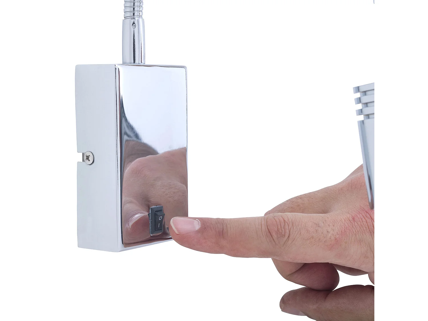 LEDS C4 Lumière De Lecture Book Rectangular Surface Led 3W Blanc Chaud - 3000K Chrome