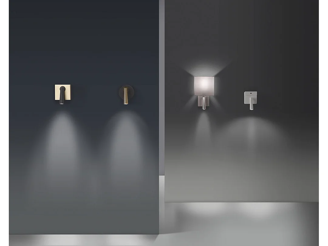 LEDS C4 Lumière De Lecture Gamma Mix&Match Square Led 2.2W Blanc Chaud - 2700K On-Off