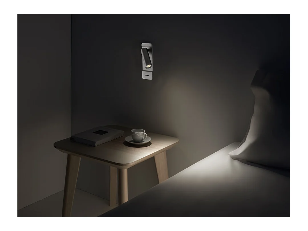 LEDS C4 Lumière De Lecture Lire Led 2.2W Blanc Chaud - 2700K On-Off Blanc 125Lm