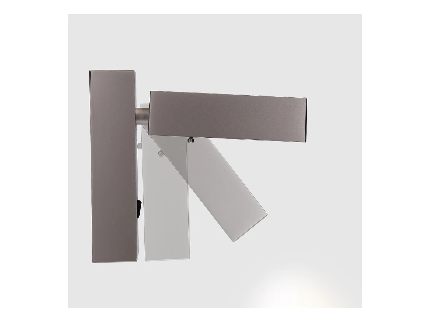 LEDS C4 Lumière De Lecture Hall Surface Led 3W Blanc Chaud - 3000K On-Off Nickel Sati