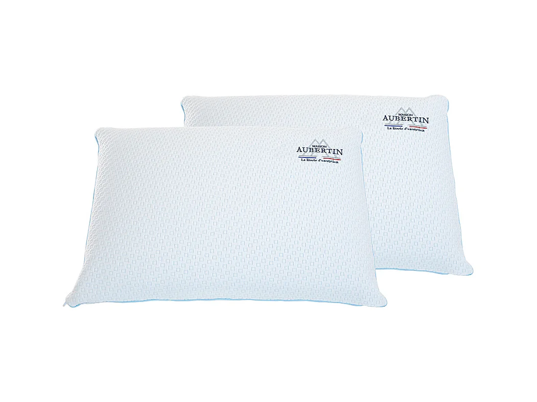 Lot de 2 Oreillers - accueil mémoire de forme - 60 x 40 cm