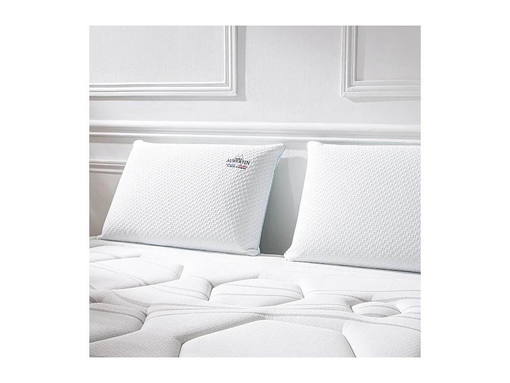 Lot de 2 Oreillers - accueil mémoire de forme - 60 x 40 cm